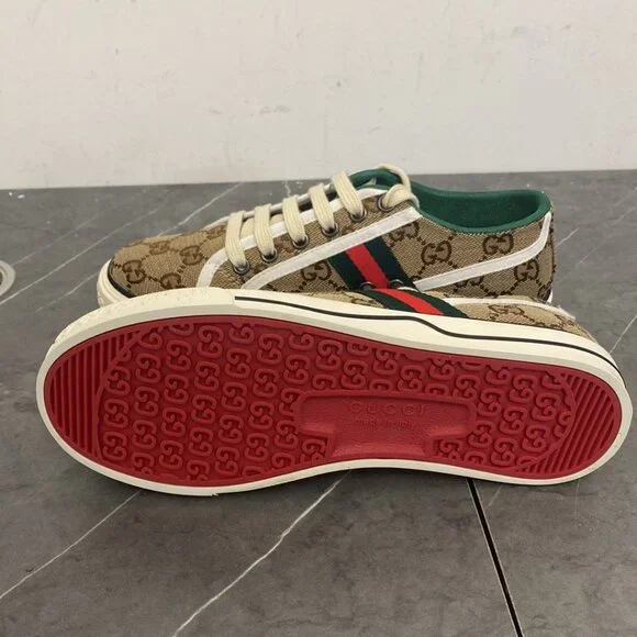 Gucci Brown and Green Sneakers - Picture 3 of 4